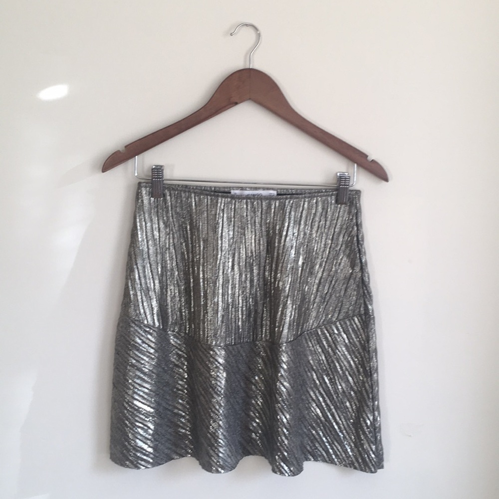 Mango metallic skirt